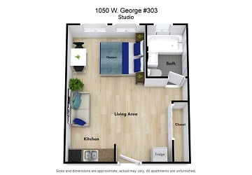 1050 W George St unit 303 - Chicago, IL