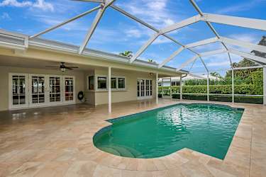 Screened in pool