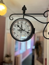 Transport yourself back in time with our vintage railway station clock, adding a touch of nostalgia and charm to your living space. Embrace the timeless elegance and character it brings, while keeping track of time in style. Welcome to a home filled