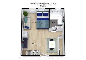 1050 W George St unit 307 - Chicago, IL