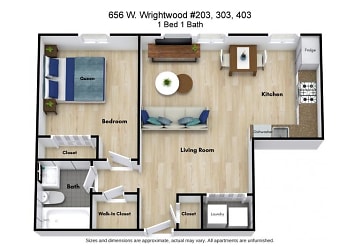 656 W Wrightwood Ave unit CL-408 - Chicago, IL