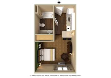 Furnished Studio - St. Louis - Airport - Central Apartments - Bridgeton, MO