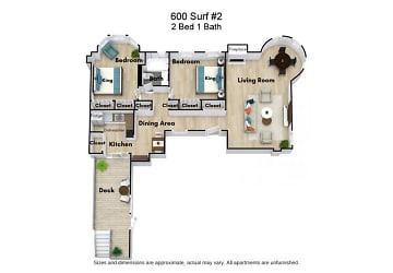 600 W Surf St unit 2 - Chicago, IL