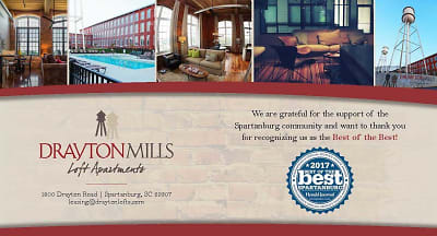 Drayton Mills Loft Apartments - Spartanburg, SC