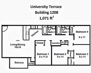 1208 University Terrace unit 3Apt A - Blacksburg, VA