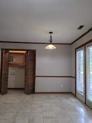 Dining area and laundry area