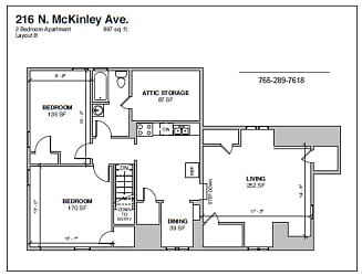 216 N McKinley Ave unit 216B - Muncie, IN