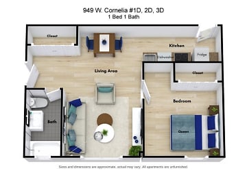 949 W Cornelia Ave unit CL-3D - Chicago, IL