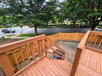 Rear deck steps to patio