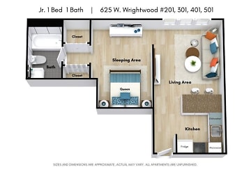 625 W Wrightwood Ave unit CL-201 - Chicago, IL