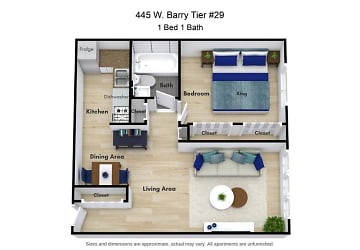 445 W Barry Ave unit CL-306 - Chicago, IL