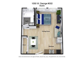 1050 W George St unit 302 - Chicago, IL