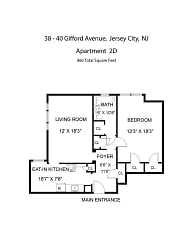 40 Gifford Ave unit 2D - Jersey City, NJ