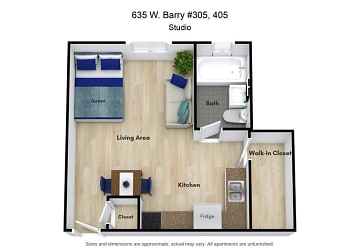 635 W Barry Ave unit 405 - Chicago, IL