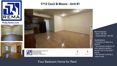 1712 Cecil B. Moore Ave unit 1 - Philadelphia, PA