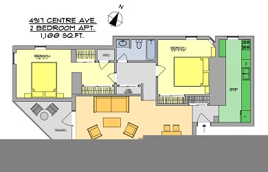 4917 Centre Ave unit 202 - Pittsburgh, PA