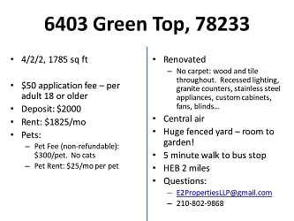 6403 Green Top Dr - San Antonio, TX