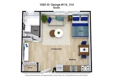 1050 W George St unit 114 - Chicago, IL