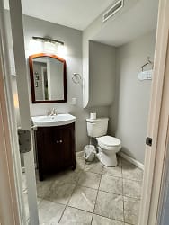 Lower Level Half Bath With Laundry Room