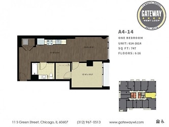11 S Green St unit 1514 - Chicago, IL