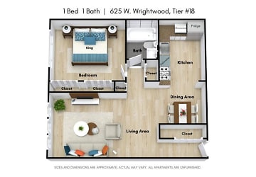 625 W Wrightwood Ave unit CL-518 - Chicago, IL