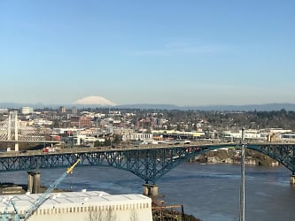 View of Mt. St. Helens from balcony