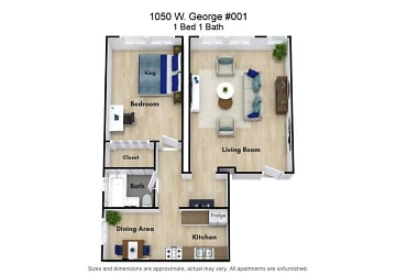 1050 W George St unit 001 - Chicago, IL