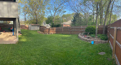 Backyard Shed and Garden, from Right Side Backyard
