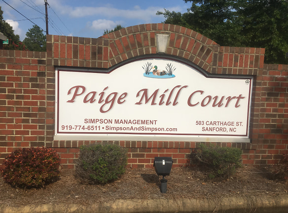 Paige Mill Court Apartments - Sanford, NC