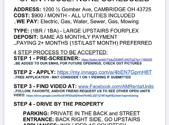 1200 1/2 Gomber Ave unit 4PLEX - Cambridge, OH