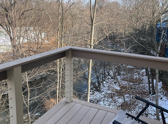 deck view in winter