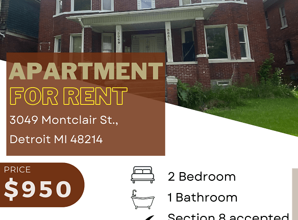 3049 Montclair St unit 1 3051 - Detroit, MI