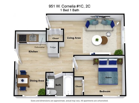 951 W Cornelia Ave unit CL-2C - Chicago, IL
