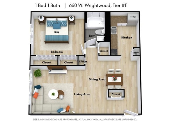 660 W Wrightwood Ave unit cl 211 - Chicago, IL