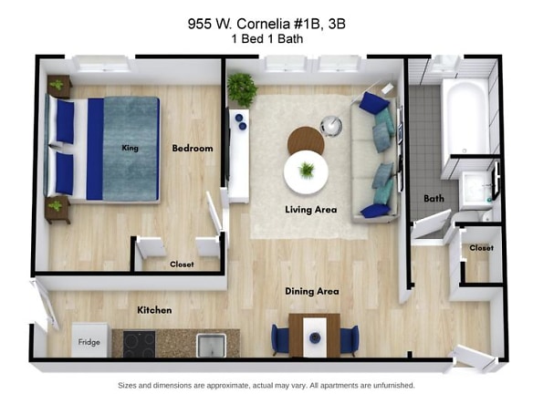 955 W Cornelia Ave unit CL 1B - Chicago, IL